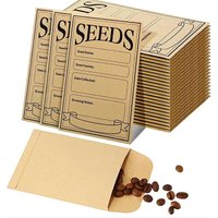 20 Pcs Kraft Paper Bag For Vegetable Seeds, Self Adhesive Seed Packets Envelope Seed Storage Collection Preservation Bag