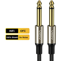1/4 Inch Guitar Instrument Cable Jack 6.35mm Male To Male Mono Audio Cord for Guitar Piano Bass Keyboard Speaker Amplifier Etc