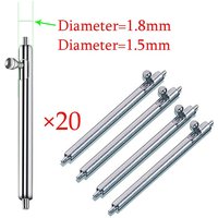 12 13 14 15 16 17 18 19 20 21 22 24mm Quick Release Strap Link Pin 20pcs Watch Band Full Stainless Steel Spring Bars 1.5mm 1.8mm