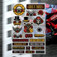 G-Guns N Roses Stickers Moto Sticker Auto Body Bumper Windows Motorcycle Laptop Walls Vinyl Decal Car Tuning Accessories