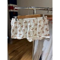 Cute Little Deers Pajama Shorts Women Elastic High Waist Straight Short Pants Summer Sweet Home Underwear New Y2k Sweatshorts