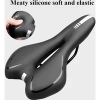 AliExpress NONE Comfortable Thickening Suitable for Large Ass Bicycle Seat Mountain Bike Foamed Silicone Seats Car Sitting Bicycle's Saddle