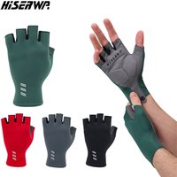 AliExpress bcbe-ing HISERWA Cycling Gloves Men Women Anti-Slip Anti-Sweat Outdoor Sports Half Finger Gloves Pro Top Breathable Bike Bicycle Gloves