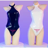 Japanese Style School Swimsuit Lolita Anime Women Sukumizu Cosplay Costume Lenther Tight Jumpsuit Swimwear Fitness Leotard Party