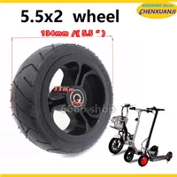 Hot Sale High Performance5 inch Solid wheel 5.5x2 Fast wheel F0,jackhot,Nes carbon fiber scooter solid tire with plastic rim hub