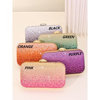 Gradient evening bag, a perfect choice for parties and wedding events, an ideal gift for brides and fashion enthusiasts