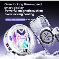 k51 AI Mobile Cooler Magnetic Back-clip Ice Cooling Radiator Digital Display RGB Light Gaming Cooler Temperature Control