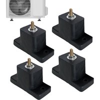 Air Conditioner Shock Pad 4Pcs Rubber AC Condenser Shock Absorbing Pads Anti Vibration Pad for Air Conditioning Condenser Outer