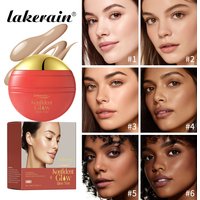 Long-Lasting Buildable Coverage Glow Skin Tint Foundation 6 Colors Natural Look Radiant Finish Beauty Makeup Cosmetic Foundation