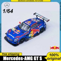 Rhino Model Rm 1:64 Mercedes-Amg Gt S No.3 Red Bull Racing Livery Diecast Model Limited 699 Pcs Toys Boy Kid Christmas Gift Toy