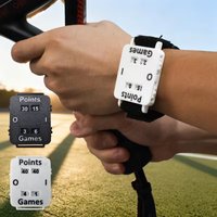 Portable Cricket Tennis Padel Scorer Wristband Instant Score Tracker No Memory Loss Score Counter for Coaches Referees Players