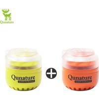 Qunature 2Pcs/set Upgraded 3.0 Mini Portable Electric Air Pump No Battery Multi-Purpose Inflator/Deflator for Camping Home Use