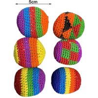 1/6/12Pcs Outdoor Soft Handmade Footbag Sacks Juggling Balls Durable Group Playing Activities Gift S S