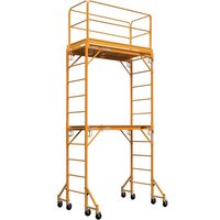 12ft QUEEN Scaffolding Multi-purpose Baker Style Scaffold With 450kgs Capacity Interior Baker Adjustable Rolling Scaffold Tower