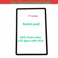 For Xiaomi Redmi PAD 2 Touch Screen Panel Tablet Front Outer LCD Glass Lens With OCA