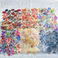 50/200pcs Flower and Plant Stickers Waterproof Decal Decorative Water Cups Phone Cases Guitars Scrapbooking; DIY Kids Toys
