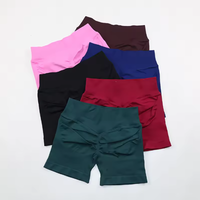 Impact Shorts Women Scrunch Butt Lifing Workout Gym Shorts Low Waist Seamless Yoga Shorts High Stretch Running Biker Shorts