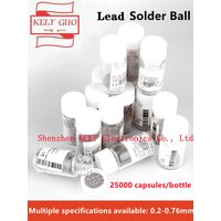 (25k) 25,000pcs 0.2mm/0.25MM/0.3mm/0.35mm/0.4mm/0.45mm/0.5mm/0.55/0.6mm/0.65mm/0.76mm Leaded Soldering Balls BGA Solder Balls