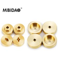 MIBIDAO Brass Wheel Hub Weights Counterweight for Axial SCX24 Deadbolt Chevrolet Wrangler Gladiator Bronco 1/24 RC Crawler Car