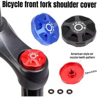 Aluminium Alloy MTB Front Fork Covers Replacement Mountain Road Bike Front Shoulder Air Gas Valve Cap Cycling Parts