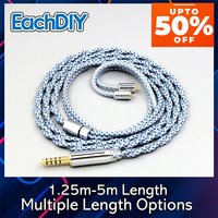 Mix Graphene Shielding Pure 99% Silver OCC Earphone Cable For IEM 0.78mm Flat Step JH Audio JH16 Pro JH11 Pro 5 6 7 8631