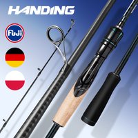 【Aus Polen】HANDING 1,98-2,44m Angelrute Magic L Angelruten MF/F Action 1,5-40g Wurfgewichtsruten für Allround-Angeln für Forellen-, Barsch- und Hechtangeln mit verschiedenen Wurfgewichten,