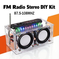 DIY Electronic Kit Bluetooth Speaker with FM Radio 87.5-108MHZ Soldering Project Practice Electronic Kit Solder Assembly Parts