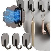 1/2/3/4PCS Strong Magnetic Magnetic Hook Key Hanger Heavy Duty Key Towel Storage Holder Multi-Purpose Wall-mounted Hook