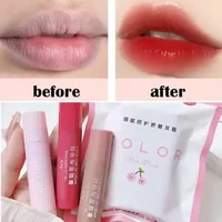 Lipstick Cute Red Tint Makeup Care Cosmetics Colored Lip Balm Lipstick Moisturizing Fade Lip Line Anti-drying