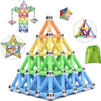 LFAYER 3d Magnetic Building Blocks DIY Magnet Sticks Construction Toys For Children Designer Educational Toys For Kids