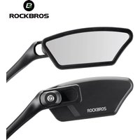 ROCKBROS Bicycle Rear View Mirror Handlebar Stainless Steel HD View Reflector Mirror Wide-Range 360° Adjustable Bike Accessories