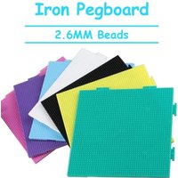 High Quality Perler Hama Beads Handmade Crafts Decor DIY Make Puzzle Heat Resistant Round Template Three-dimensional 52*52 Dot