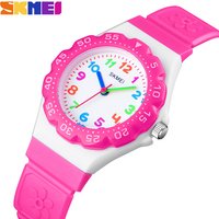 SKMEI Fashion Outdoor Watches Sports Kids Waterproof PU Wristband Quartz Children Wristwtatch For Boys Girls