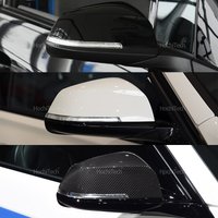 Carbon Faser Auto Seite Tür Rück Seite Spiegel Abdeckung Kappe Teile F34 F32 F33 F36 E84 F87 I3 für BMW F20 F21 F22 F23 F30 weiß