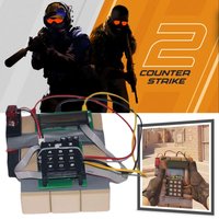 Csgo Peripheral C4 Model Props Password Time Can Be Set Cs2 Music Box Real Person CS Wargame Props for War Game Airsoft Shooting