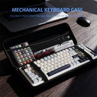 EVA hard shell of waterproof mechanical keyboard box storage bag is suitable for 61/68/75%/TKL/98%/ full-size keyboard.