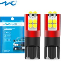 NAO 2x T10 LED Super Helle Glühbirne W5W Anti Fehler CANBUS Lampe 6000K Weiß Bernstein Rot 5W5 700LM 12V 24V Auto Marker Umriss Lichter