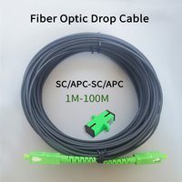 Indoor Drop Cable Fiber Optic Patch Cord Single Mode Simplex Core SC/APC-SC/APC 1M-100M Drop Cable Optical Fiber Extension