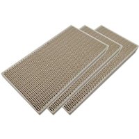 BEHAIVAN Propane LPG Gas Heating Appliance Burner Parts Honeycomb Ceramic Plate 145*75*14mm Heater High Burning Effeciency 3PCS