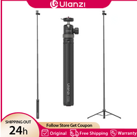 Ulanzi TT24 1.5M Cka Quick Release Selfie Stick Four-Leg Tripod Stand for Mobile Phone Gopro Action Camera with 360° Rotation