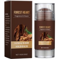15g Sandalwood Perfume Solid Balm Woody Light Perfume Long Lasting Charming Attraction Natural Fragrance Deodorant Solid Stick