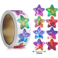 500pcs Color Holographic Star Stickers Birthday Wedding Gift Party Decor Seals Sticker Envelope Invitation Sticker Baking Labels