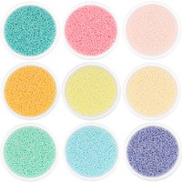 1000/1800Pcs 2mm Candy Color Czech Glass Seed Beads Cute Bulk Small Bead Bracelet Handicraft for DIY Jewelry Making Accessories