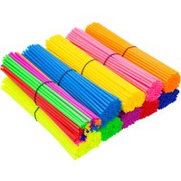 AliExpress NONE 72pcs 24cm colored spoke dust protection cover wheel hub steel strip decorative sleeve off-road motorcycle bicycle