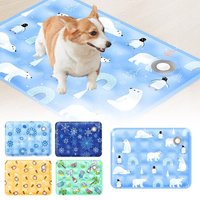 Cooling Ice Mat For Pets Summer Pet Cold Bed Extra Large For Small Big Dogs Pet Accessories Water Injection Cooling Pad Dry Pad