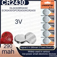 3V CR2430 Lithium Coin Cell Battery Multiple Models DL2430 BR2430 LM2430 ECR2430 Portable Replacement Battery for Car Key Watch