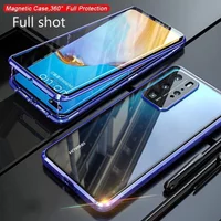 Full Protect Metal Magnetic Phone Case for OPPO A40m A60 A80 A78 A98 A79 A3x A5i A5 Pro 5G 4G Double-Sided Glass Back Cover Case
