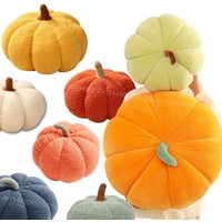 18-35cm Kawaii Simulation Nordic Halloween Pumpkin Plush Toys Lovely Soft Plant Stuffed Doll Holidays Props Decor Throw Pillow