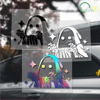 REAPER PEEKER Cute Anime Car Decals Die Cut Vinyl Stickers for Auto Window Bumper Windshield Car Decor Accessories for Audi BMW