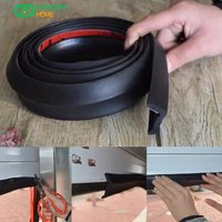 5M Lenght Garage Door Seal Strip Home Bottom Trim Portable Rubber Dustproof Replacement Adhesive Full Wrap Bottom